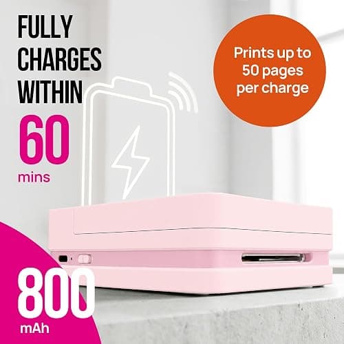 Nelko PP01 Photo Printer, 2x3 Portable Photo Printer, Mini Printer, Pink | Instant Color Inkjet Printer for Smartphone, Sticky-Back Photos, Bluetooth Compatible with iOS & Android, AI App Editing thumbnail 7