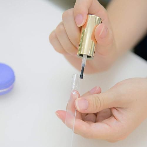 400 Tips Clear Nail Swatches Sticks Nail Art Supplies for Nail Art Polish Display and Home DIY Transparent Nail Practice Tips Sample Sticks Color Display Board Accessories with Ring thumbnail 6