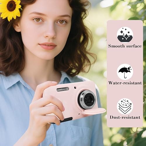 CboZpfa Case for KODAK PIXPRO FZ55 Digital Camera Accessories,Soft Silicone Protective Case,Removable Lens Cover,Slim Fit,with 2Pack Screen Protectors and 1 Wrist Strap thumbnail 7
