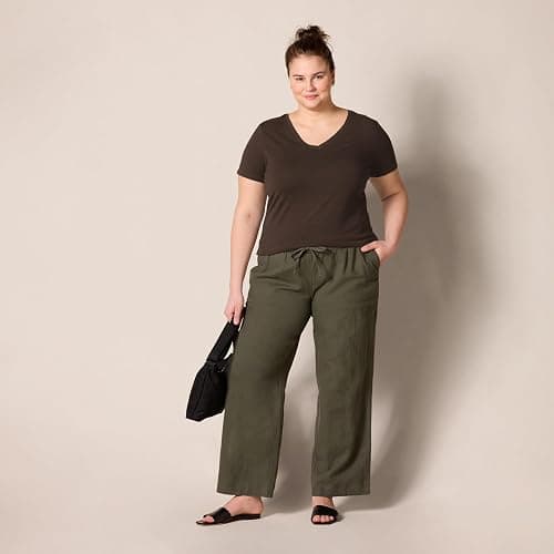 Amazon Essentials Women's Regular-Fit Short-Sleeve V-Neck T-Shirt thumbnail 7