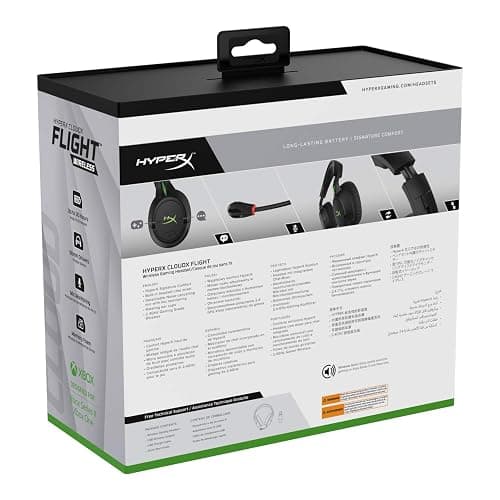 HyperX CloudX Flight – Wireless Gaming Headset, Official Xbox Licensed, Compatible with Xbox One and Xbox Series X|S, Game and Chat Mixer, Memory Foam, Detachable Noise-Cancellation Microphone thumbnail 7