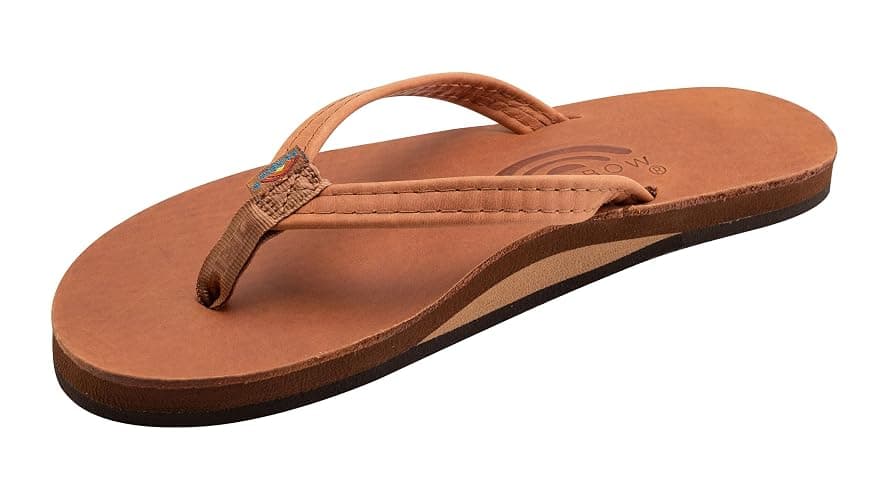 Rainbow Sandals Ladies Luxury Leather - Single Layer Arch Support With 1/2" Narrow Strap - Image 1