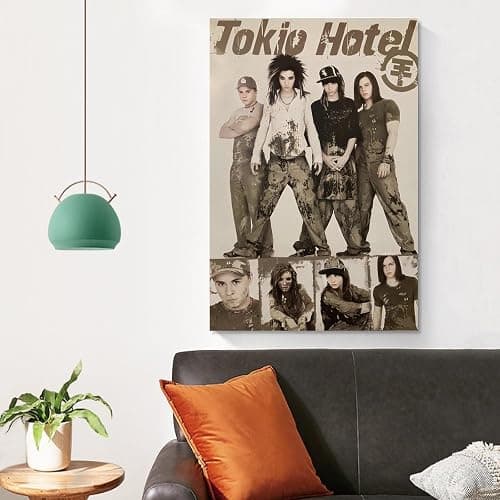 niero Tokio Hotel Band Poster Metal Rock Band Posters Poster Decorative Painting Canvas Wall Art Living Room Posters Bedroom Painting 20x30inch(50x75cm) thumbnail 4