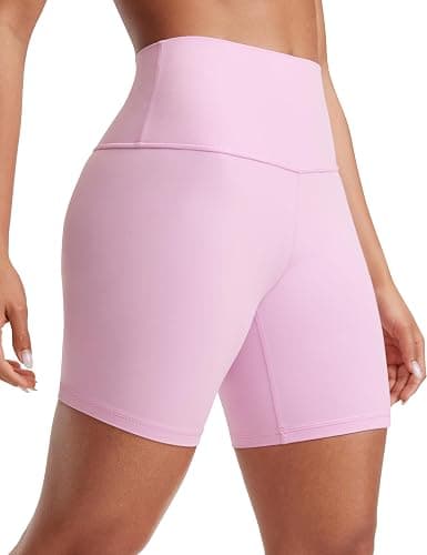 CRZ YOGA Womens ButterLuxe Biker Shorts 6 Inches - High Waisted Workout Running Volleyball Spandex Yoga - Image 1