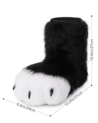 BNLIDES Cosplay Animal Cat Wolf Dog Fox Fursuit Feet Paw Claw Shoes Furry Boots Costume Accessories for Adult thumbnail 5