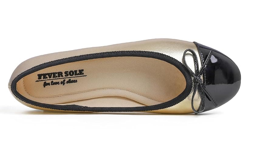 Feversole Women's Fashion Bow Tie Fashion Dress Ballet Flat,Ballerina a Punta Tonda per Donna thumbnail 3