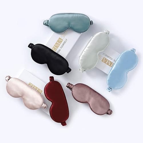ZIMASILK Adjustable 22 Momme 100% Pure Mulberry Silk Sleep Mask, 3D Contoured Cup Eye Mask for Sleeping, Super Soft Breathable Blindfold, Perfect Blocks Light for Restful Sleep (Black) thumbnail 7