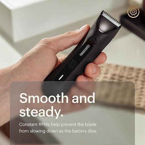 MANSCAPED® The Lawn Mower® 3.0 Plus Groin & Body Hair Trimmer – Updated SkinSafe® Trimmer Blade, Waterproof Wet/Dry Groomer, USB-C Rechargeable, Men’s Wireless Ball Shaver, Tuxedo Black thumbnail 6