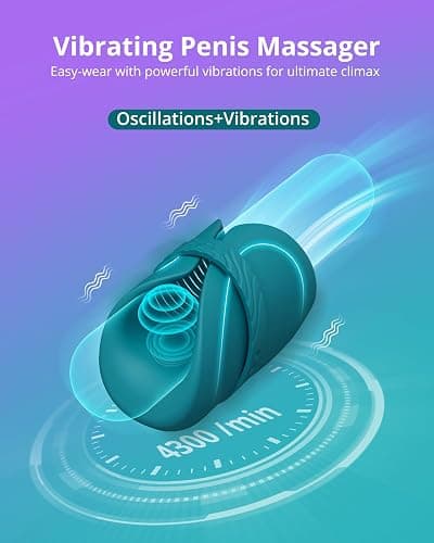 LOVENSE Gush 2 Automatic Male Masturbator Stroker, Vibrating & Oscillating Adult Sex Toys & Games with Endurance Training App Remote Control Penis Vibrator Massager Cock Ring, with Adjustable Buckles thumbnail 4