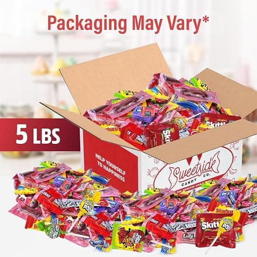 Bulk Candy Individually Wrapped - Parade Kid’s Dream, 5lb of Individually Wrapped Party Variety Mix Bag, Kid’s Favorite Sweets Giant Assorted Classic Candies for Pinata Filler, Goodie Bag thumbnail 2