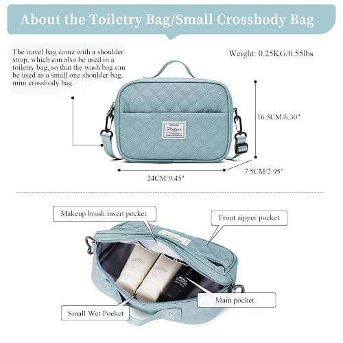 Weekender Bags for Women, Carry on Overnight Weekend Travel Duffel Bag with Shoes Compartment &Toiletry Bag, Personal Item Bag for Travel Business Trips Sport Hospital thumbnail 3