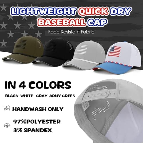 BROMZ Kids Youth American Flag Trucker Hat, Mesh Quick Dry Snapback Hats, USA Baseball Cap for Boys Girls 5-15 Years thumbnail 6