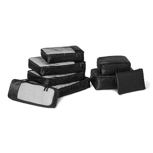 Amazon Essentials Packing Cubes Travel Accessories Set, Luggage Organizer with Double Zipper - Image 1