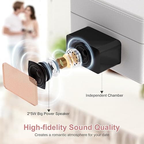 Retro CD Player with Bluetooth in&Out Portable Music Player for Relaxing Anywhere,Auto Power Off,USB,AUX,Headphone Jack,Vintage CD Player for Music Lovers,Birthday Gifts for Women/Men-White thumbnail 7