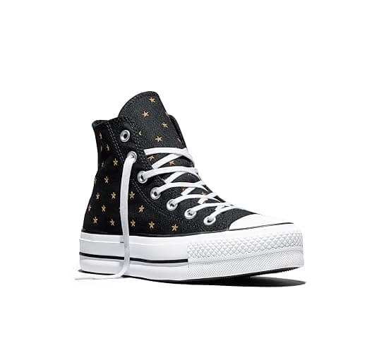 Converse Womens Chuck Taylor All Star Lift Platform Embroidered Stars High Top Sneaker thumbnail 3