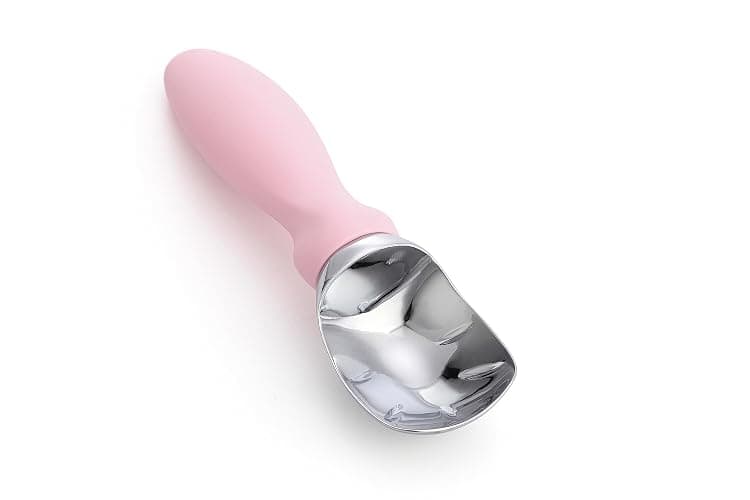 Spring Chef Ice Cream Scoop with Soft Grip Handle, Professional Heavy Duty Sturdy Scooper, Premium Kitchen Tool for Cookie Dough, Gelato, Sorbet, Pink Lemonade thumbnail 8