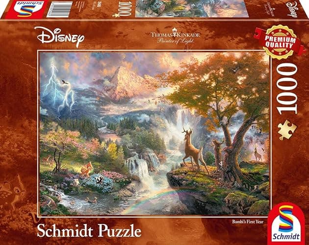 Schmidt Spiele CGS_59486 Thomas Kinkade: Disney - Bambi Puzzle, Multicolor thumbnail 5