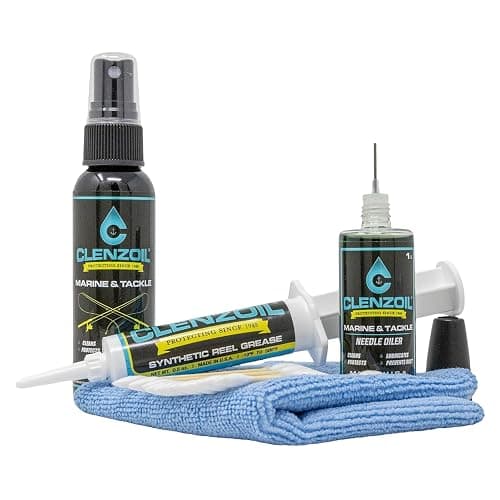 CLENZOIL Marine & Tackle Reel Care Kit - with Fishing Reel Oil & Grease - All-in-One Cleaning Kit - for Freshwater & Saltwater Reels - Fish Reel Maintenance Kit - Image 1