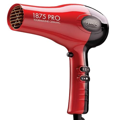 Kiss 1875 Watt Pro Tourmaline Ceramic Hair Dryer, Styling Edition, 3 Heat Settings, 2 Speed Settings, Cool Shot Button, 7 Blow Dryer Accessories Included, 2-Year Warranty - Red thumbnail 5