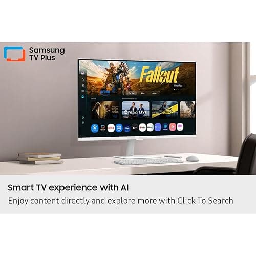 Samsung 32” Smart Monitor M7 (M70F) 4K UHD Display, Samsung Vision AI, Smart TV Apps, Gaming Hub, USB-C, HDMI and USB-A, White, LS32FM703UNXZA, 2025 thumbnail 5