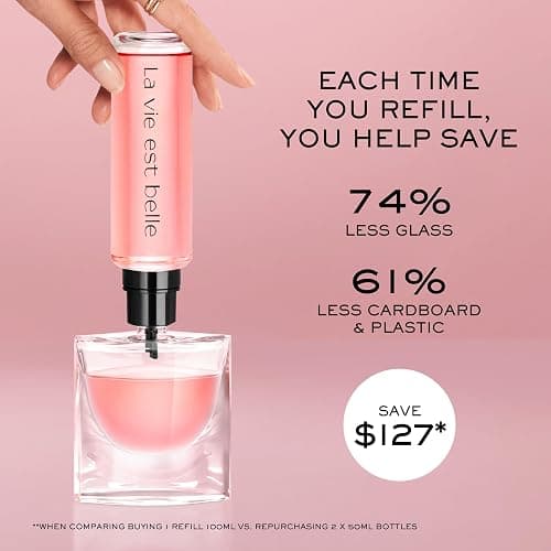 Lancôme La Vie Est Belle Eau de Parfum - Long Lasting Fragrance with Notes of Iris, Earthy Patchouli, Warm Vanilla & Spun Sugar - Floral & Sweet Women's Perfume thumbnail 5