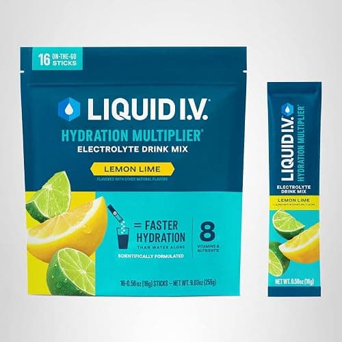 Liquid I.V.® Hydration Multiplier - Lemon Lime | Electrolyte Powder Drink Mix | 1 Pack (16 Servings) thumbnail 8