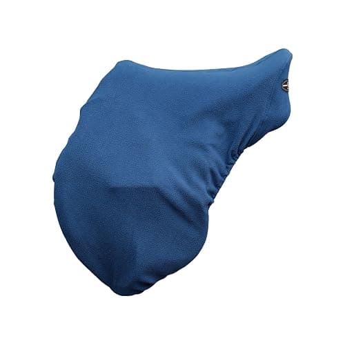 Harrison Howard Lightweight Dust Prevention Machine Washable Fleece Saddle Cover for GP/CC-Blue thumbnail 3
