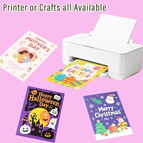 60 Sheets Colored Cardstock Paper, 8.5'' x 11'' Card Stock with 30 Assorted Color, Construction Paper for Crafts, School Supplies, Printer and Card Making, 180 GSM thumbnail 4