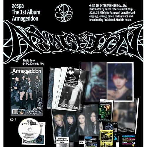 AESPA [1st Album Armageddon](Zine Ver.) + 3 Extra Photocards Set thumbnail 2