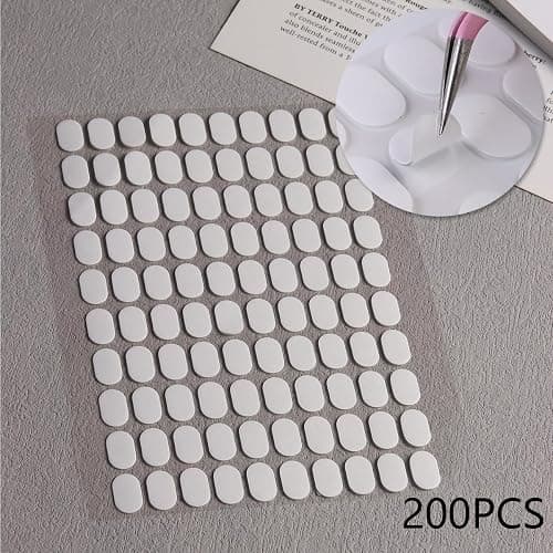 FSpronail Nail Stand for Press On Nails Art Display Practice 2 Sets, Acrylic Stand Holder for Practice Tips with 200pcs Clear Reusable Adhesive, Beginner Nails Arts Kit Accessories DIY Tool at Home thumbnail 5