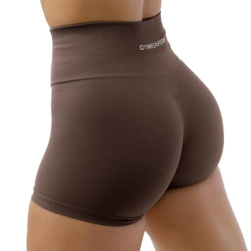 Gymreapers Halo Seamless Shorts for Women - Squat Proof High Waisted Glute Scrunch, Quick Drying Biker, Yoga Running Gym - Image 1