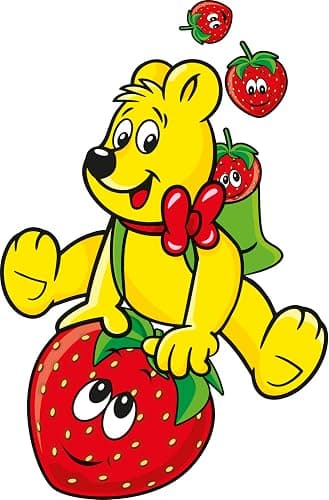 HARIBO Giant Strawbs 3kg bulk bag vegetarian sweets, (Pack of 1) thumbnail 3