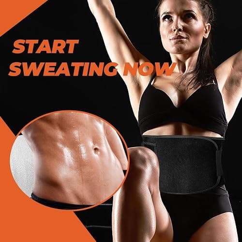 woowruier Waist Trainer for Women & Men, Sweat Band for Stomach Weight Loss, Sweat Belt for Women Lower Belly Fat thumbnail 7