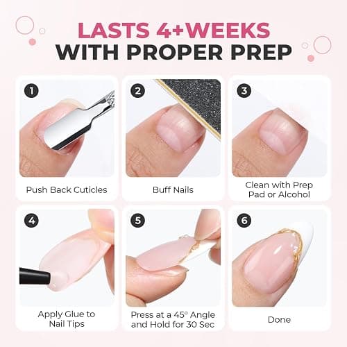 UNA GELLA 5 Pack 5g Solid Nail Glue, Air-Dry Strong Nail Glue for Press Ons | No U V/LED Lamp Needed Quick Drying Glue Gel for False Nails with Precise Gap-Filling Control thumbnail 5