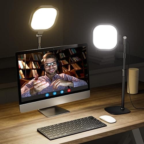 Zoom Lighting for Computer, Adjustable Desk Lighting for Video Calls, 30 Light Modes Video Conference Light, Desk Ring Light with Stand for Webcam, Meetings, Live Stream, Home Office. CRI 97.8 thumbnail 9