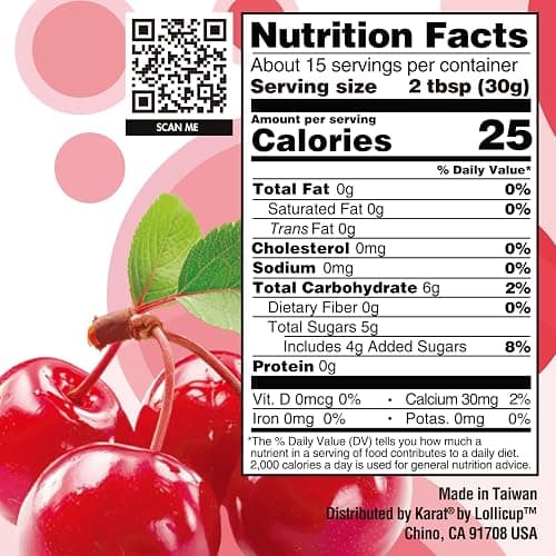 Tea Zone [1 Pound] Cherry Popping Pearls, Bursting Pearls for Teas, Shakes, Smoothies, Dessert Toppings - 1 Pound (Pack of 1) - Cherry thumbnail 2