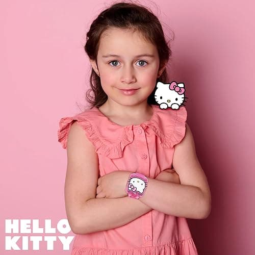 Hello Kitty Kids Educational Watch with Interactive Learning Games, 10 Digital Faces, Alarm, Stopwatch, Timer & Time Teacher, Fun Touchscreen Smart Watch for Girls Ages 6+ Fits Wrists 5.5"-8" thumbnail 6