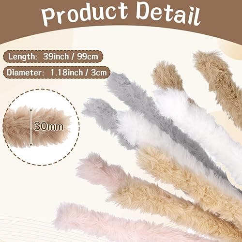 Draupnir 37PCS Pipe Cleaners Extra Thick Jumbo Fur Pipe Cleaners Craft Chenille Stems Pipe Cleaners Craft Supplies Pipe Cleaner Craft for Kids Creative DIY Arts and Crafts(39inch x 1.18inch) thumbnail 3