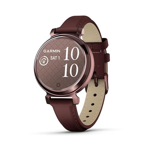 Garmin Lily 2, Small and Stylish Smartwatch, Hidden Display, Patterned Lens, Up to 5 Days Battery Life, Mulberry - Image 1