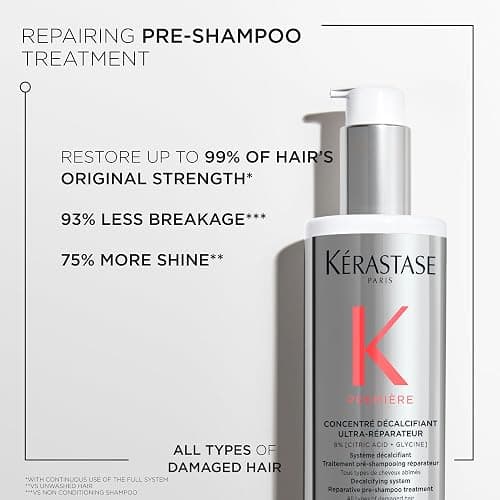 Premiere Strengthening Pre-Shampoo, Shampoo, and Mask Set for Damaged Hair - Strengthening & Smoothing, For Breakage & All Damaged Hair Types, Removes Buildup and Decalcifies with Citric Acid thumbnail 3