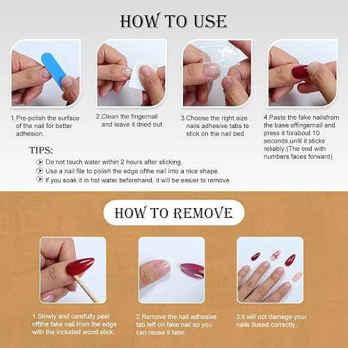 Handmade Press On Nails, Medium Almond Fake Nails with 3D Flowers & Metal Charms, Reusable Full Cover Acrylic Nails,Luxury Orange-Yellow Gradient French Tips for Women.(10PCS Size S) thumbnail 5