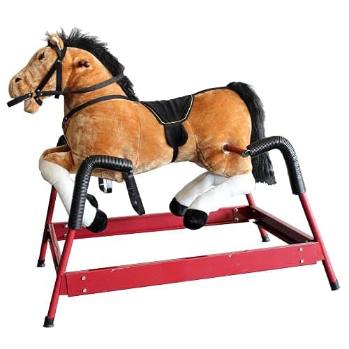 Ponyland Spring Horse with Sound, Brown - Image 1
