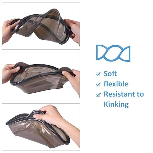 Microwave Steamer Cooker Collapsible Bowl Silicone Baked Potato Cookware with Handle Lid for Vegetables Fish Prep Meal Food with Removable Rack BPA Free Easy to Store Freezer Dishwasher Safe Black thumbnail 6