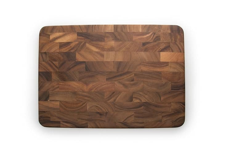 Ironwood Gourmet Large End Grain Prep Station Acacia Wood Cutting Board, 14 x 20-Inch, Brown thumbnail 3
