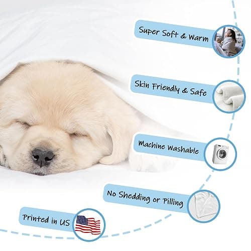 Personalized Custom Dog Portrait Blanket for Dog Lover Mom or Memorial Gift thumbnail 6