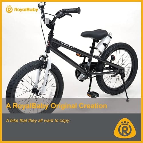 RoyalBaby Kids Bike Freestyle Classic & EZ Balance Pedal Switchable Bicycle, 12 14 16 18 Inch, 3-10 Years Toddler to Big Kids thumbnail 13