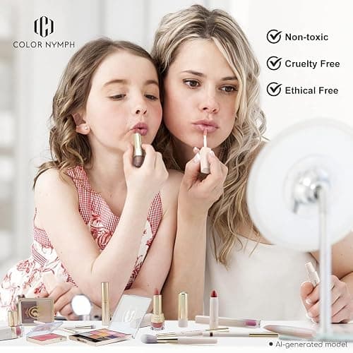 Color Nymph Makeup Set for Teen Girls Makeup Gift Kit Cosmetic Case Purple | Makeup Set for Girls, Removable Women Makeup Kits, Makeup Gift Kits for Brithday, Christmas Makeup Gifts, Purple Makeup Box thumbnail 6