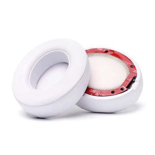 WC Wicked Cushions Replacement Ear Pads for Beats Studio 2 & 3 (B0501, B0500) Wired & Wireless | Does NOT Fit Beats Solo | Softer PU Leather, Enhanced Foam & Stronger Adhesive | White thumbnail 7