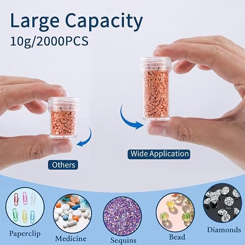 LYMUSUMI 30 Slots Diamond Art Storage Containers for Adults Portable Bead Storage Boxes for Diamond Painting Accessories and Tools（Pink） thumbnail 6