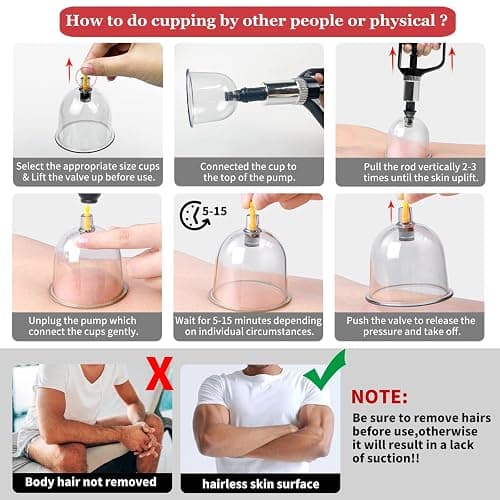 DEFUNX Cupping Therapy Set, 19 Cups Cupping Kit for Massage Therapy, Cupping Set with Pump for Back Massage, Pain Relief, Physical Therapy thumbnail 5